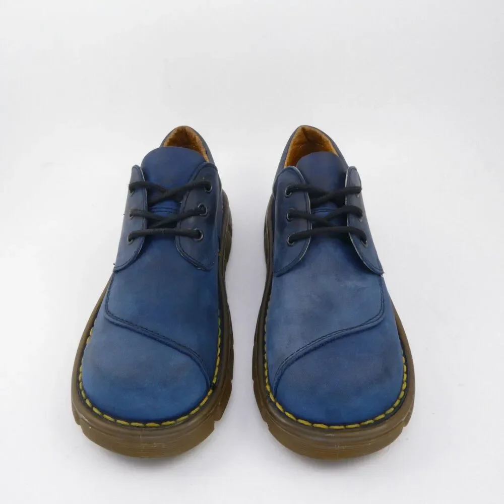 Dr Doc Martens 6442 Kids Youth US Size 2 Leather Low Top Oxford Shoes Navy Blue